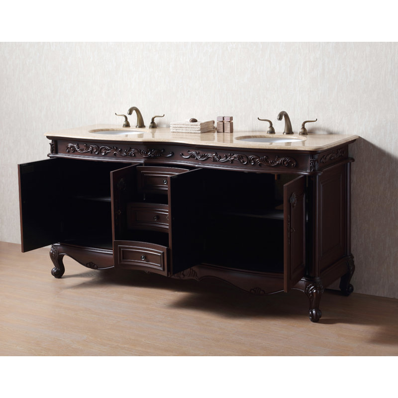 dCOR design Bourne 72" Double Bathroom Vanity Set & Reviews Wayfair
